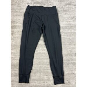 Zelos Leggings Womens Large Black Pull On Tapered Compression Athletic